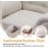 Sillón Relax Para Tv Con Función Reclinable, Sillón Reclinable Con Otomana Y 4 Respaldo Ajustable, Sillón Tapizado De Tela Individual Para Salón Dormitorio Home Cinema, Chenille - Beige