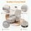 Sillón Relax Para Tv Con Función Reclinable, Sillón Reclinable Con Otomana Y 4 Respaldo Ajustable, Sillón Tapizado De Tela Individual Para Salón Dormitorio Home Cinema, Chenille - Beige