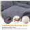 Sillón Relax Para Tv Con Función Reclinable, Sillón Reclinable Con Otomana Y 4 Respaldo Ajustable, Sillón Tapizado De Tela Individual Para Salón Dormitorio Home Cinema, Chenille - Gris