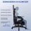 Silla Gaming GTPLAYER Ergonómica con Reposapiés y Soporte Lumbar Negro