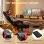 Chaise GTPLAYER Gaming Double Dossier Dorsal Repose-pieds Rouge