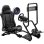 Gtplayer Cockpit Simulador Con Altavoces 3d Monitor Y Pedales Ajustable - Negro