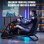 Gtplayer Cockpit Simulador Con Altavoces 3d Monitor Y Pedales Ajustable - Negro