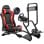 Gtplayer Cockpit Simulador Con Altavoces 3d Monitor Y Pedales Ajustable - Rojo