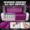 Chaise gaming GTPLAYER respirante large repose-pieds violet