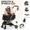 Gtplayer Carrito Para Mascotas 4 En 1 Plegable 25kg 360° Ventana Dosel Portavasos - Dorado