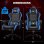Chaise Gaming GTPLAYER avec Support Lombaire et Tete Reglable - Bleu