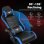 Chaise Gaming GTPLAYER avec Support Lombaire et Tete Reglable - Bleu