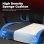 Chaise Gaming GTPLAYER avec Support Lombaire et Tete Reglable - Bleu
