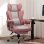 Silla Gaming GTPLAYER con Soporte Lumbar de Muelles, Reposapiés, 180 kg - Rosa