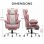 Silla Gaming GTPLAYER con Soporte Lumbar de Muelles, Reposapiés, 180 kg - Rosa