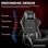 Chaise gaming GTPLAYER avec repose-pieds et soutien lombaire