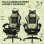Silla gaming GTPLAYER con orejas de gato, terciopelo, reposapiés y soporte lumbar