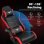 Gaming-Stuhl GTPLAYER Rot mit Lendenwirbelstuetze und reglbarem Nacken