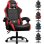 Gaming-Stuhl GTPLAYER Rot mit Lendenwirbelstuetze und reglbarem Nacken