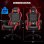 Gaming-Stuhl GTPLAYER Rot mit Lendenwirbelstuetze und reglbarem Nacken