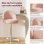 Chaise de bureau GTPLAYER réglable sans accoudoirs avec dossier en peluche rose