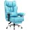 Cadeira gaming GTPLAYER ergonómica com apoio de pes PU azul claro