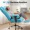 Cadeira gaming GTPLAYER ergonómica com apoio de pes PU azul claro