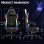 Sedia Gaming GTPLAYER LED RGB Tasca Posteriore Telecomando