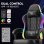 Sedia Gaming GTPLAYER LED RGB Tasca Posteriore Telecomando