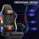 Sedia Gaming GTPLAYER LED RGB Tasca Posteriore Telecomando
