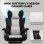 Silla gaming GTPLAYER con soporte lumbar de muelles y reposapiés ajustable