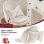 Silla de Oficina para el Hogar GTPLAYER sin Reposabrazos Ajustable en Altura Terciopelo Blanco