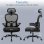Ergonomischer Bürostuhl GTPLAYER mit 3D-Kopfstütze und klappbaren Armlehnen