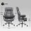 Chaise GTPLAYER Wide Gaming avec repose-pieds tissu gris