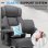 Chaise GTPLAYER Wide Gaming avec repose-pieds tissu gris