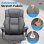 Chaise GTPLAYER Wide Gaming avec repose-pieds tissu gris