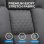 Chaise GTPLAYER Wide Gaming avec repose-pieds tissu gris