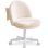 Silla de oficina GTPLAYER Vanity Chair blanca sin brazos, altura regulable y ruedas