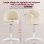 Silla de oficina GTPLAYER Vanity Chair blanca sin brazos, altura regulable y ruedas