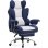 Chaise Gaming GTPLAYER avec Support Lombaire, Repose-Pieds, 180kg Bleu