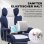 Chaise Gaming GTPLAYER avec Support Lombaire, Repose-Pieds, 180kg Bleu