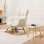 Chaise berçante GTPLAYER Teddy Beige 136 kg