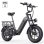 Bicicleta eléctrica HillMiles MileLink 1 250 W 48 V 18 Ah Fatbike gris