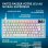 Clavier Logitech G316 X 75 compact réactivité 8 kHz RGB avec switches tactiles interchangeables touches PBT