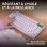 Clavier Logitech G316 X 75 compact réactivité 8 kHz RGB avec switches tactiles interchangeables touches PBT