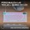 Teclado Logitech G316 X mecánico con interruptores intercambiables y RGB LIGHTSYNC blanco