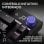 Teclado Logitech G316 X 75% com ecrã LED, RGB LIGHTSYNC e switches táteis intercambiáveis, teclas PBT