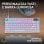 Tastiera Logitech G316 X 75 bianca con schermo LED, switch tattili intercambiabili e RGB