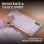 Tastiera Logitech G316 X 75 bianca con schermo LED, switch tattili intercambiabili e RGB