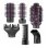 Spazzola Modellante Ufesa GlamSpin 1200W Ceramica 2 Temperature 7 Accessori Viola/Nero