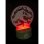 Lámpara Led Stencil Jurassic World Logo Cambia De Color 22 Cms