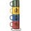 Set De 4 Tazas Harry Potter Con Soporte De Metal Porcelana 300 Mls