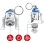 Llavero Linterna R2-d2 Star Wars Lego