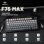 Teclado Aula F75 Max Tri-mode Compacto US ANSI RGB com ecrã TFT e switches Reaper